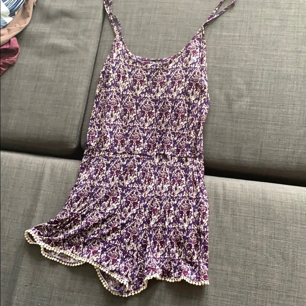 Patterned romper